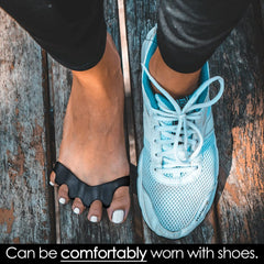 Primalstep Toe Separators, Spreaders, Spacers, Straightener to Correct Toes for Men and Women, Bunion Corrector, Plantar Fasciitis and Athletic Mobility, S/M