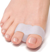 Pack of 12 Bunion Corrector, Toe Separators with 2 Loops, Big Toe Spacer Suitable for Bunion and Overlap Toe (White)