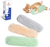 Cat Toys Pillows, 3 Pack, Soft and Durable Crinkle Sound with Catnip Inside, Interactive Indoor Kitten Kicker, Promotes Kitty Exercise