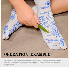 Reflexology Socks Set, Reflexology Socks with Tools, Foot Massage Sock and Tool, Feet Acupuncture Point Massage Pen Trigger Health & Wellness Massager Socks.