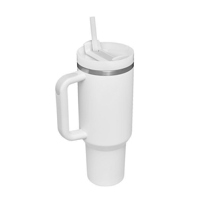GlideCup™ – 40 Oz Insulated Tumbler with Handle & Straw
