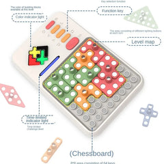 Super Block Smart Jigsaw Game 1000+ Levelled up Challenges Brain Teaser Puzzles Interactive Fidget Toys Children'S Gifts