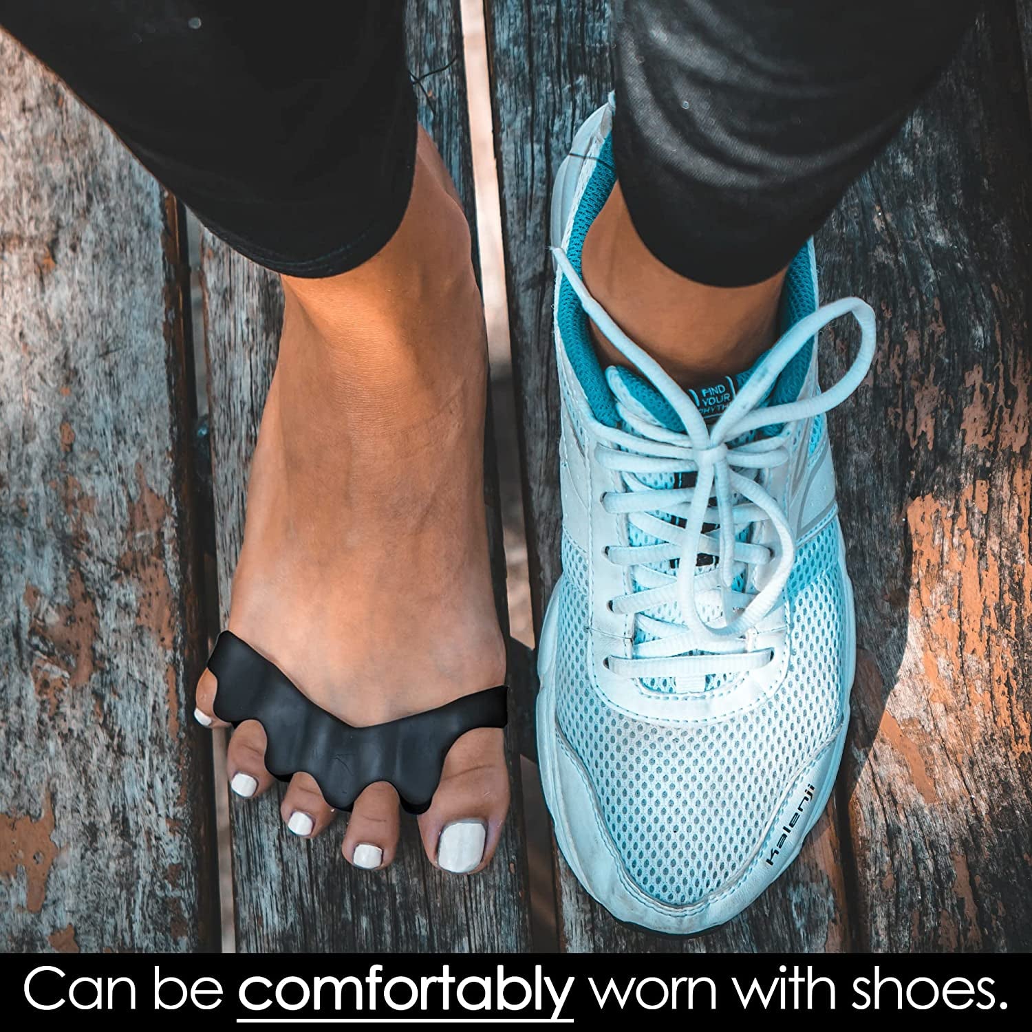 Primalstep Toe Separators, Spreaders, Spacers, Straightener to Correct Toes for Men and Women, Bunion Corrector, Plantar Fasciitis and Athletic Mobility, S/M