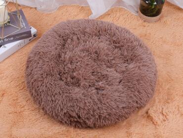 CozyNest™ – Round Plush Calming Pet Bed for Small Dogs & Cats