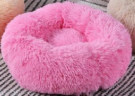 CozyNest™ – Round Plush Calming Pet Bed for Small Dogs & Cats
