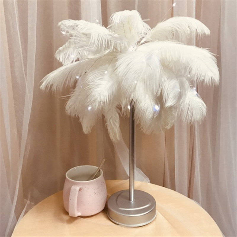 FeatherGlow™ – Remote Control Feather Table Lamp