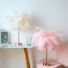 FeatherGlow™ – Remote Control Feather Table Lamp