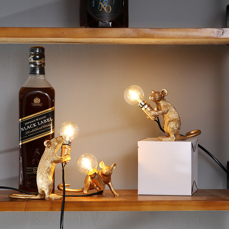 GlowMouse™ – Nordic Mini Resin Animal Night Light