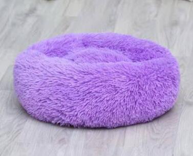 CozyNest™ – Round Plush Calming Pet Bed for Small Dogs & Cats