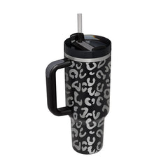 GlideCup™ – 40 Oz Insulated Tumbler with Handle & Straw