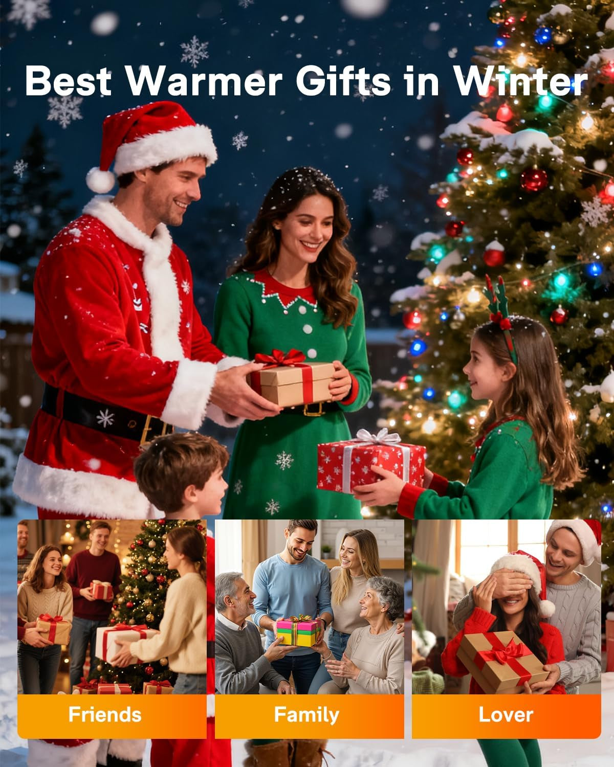 Heated Socks, 2X10000Mah Rechargeable Electric Socks with 4 Heat Settings and 5 Timer, Christmas Gifts for Men Women, Winter Foot Warmers for Camping, Skiing, Hiking, Fishing, Outdoor Work