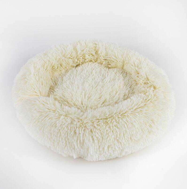 CozyNest™ – Round Plush Calming Pet Bed for Small Dogs & Cats