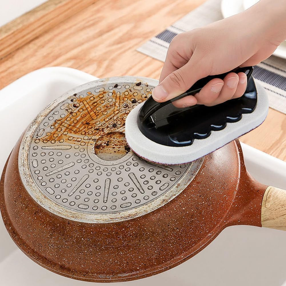 1PC Magic Sponge Brush: Ideal for All - around Cleaning, Removes Dirt Effortlessly,Great for Kitchen & Bathroom