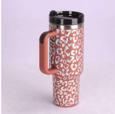 GlideCup™ – 40 Oz Insulated Tumbler with Handle & Straw