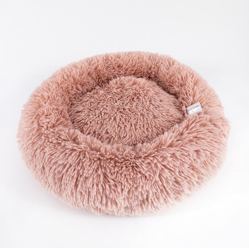 CozyNest™ – Round Plush Calming Pet Bed for Small Dogs & Cats