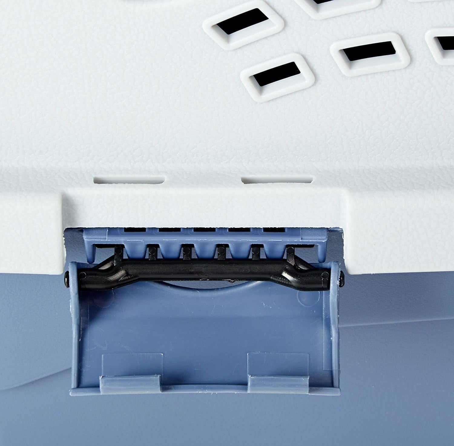 Sturdy Portable 2-Door Top-Load Hard-Sided Pet Travel Carrier with Secure Ventilation, Handle, Front & Top Entry for Dogs, Cats, 22.8"L X 15"W X 13"H, Gray & Blue