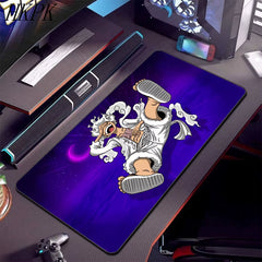 Luffys-Gear5 Desk Mat Large Mousepad Anime Mouse Pad O-One-Pieces Pc Accessories Gamer Keyboard Xxl Gaming Extended Mats