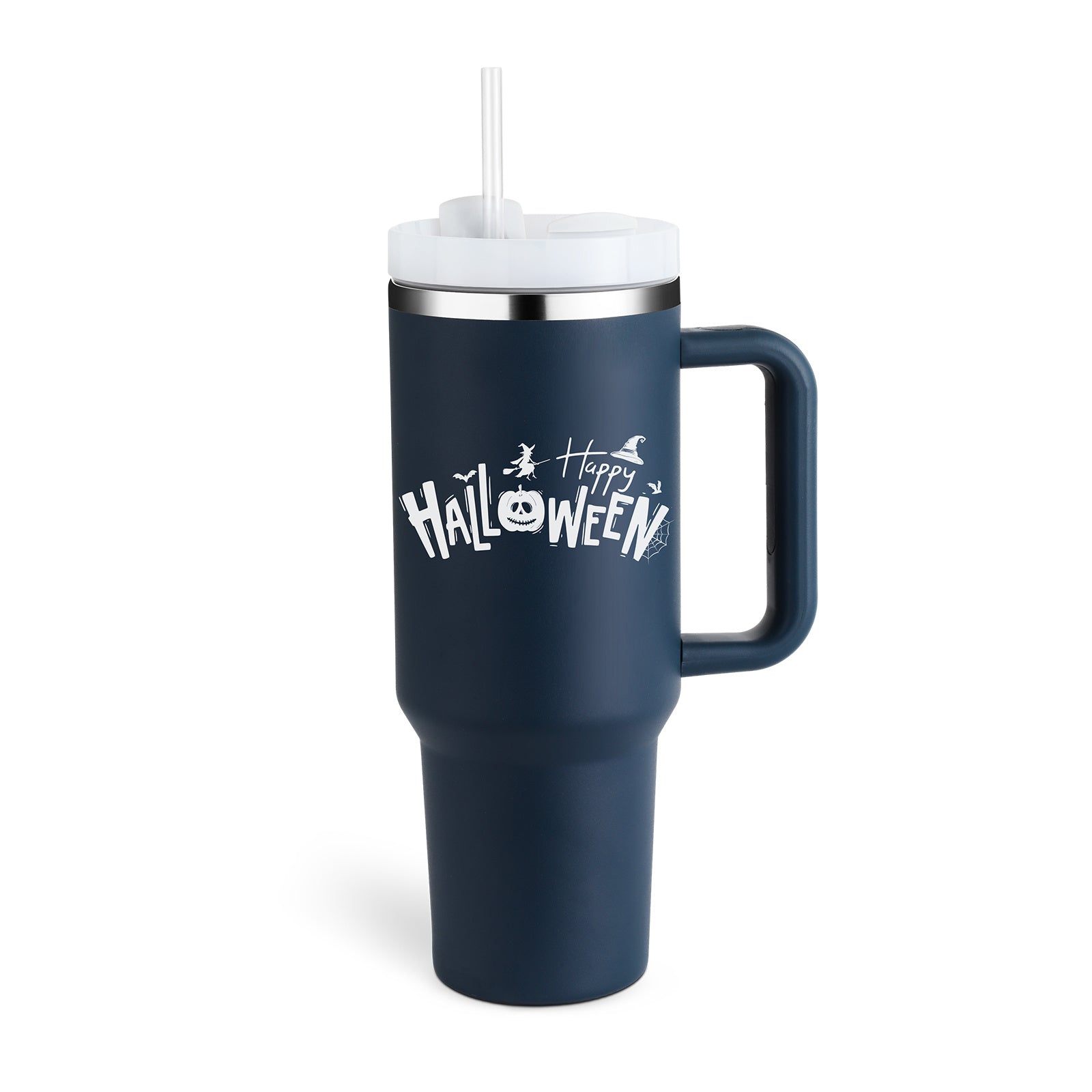 GlideCup™ – 40 Oz Insulated Tumbler with Handle & Straw