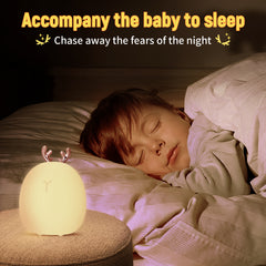 SnuggleGlow™ – Silicone Animal Touch Night Light