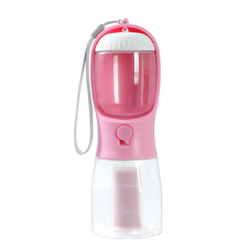 PawPort™ – 3-in-1 Portable Pet Water Bottle with Food & Waste Bag Storage