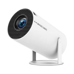 GLOBAL PICK Magcubic Portable Projector HY300 Pro, Android 11 Dual Wifi6 260ANSI Allwinner H713 BT5.0 1080P 1280*720P Projector, Multifunctional Projector for Home Cinema, Outdoor Audio Connection Plastic Wireless White