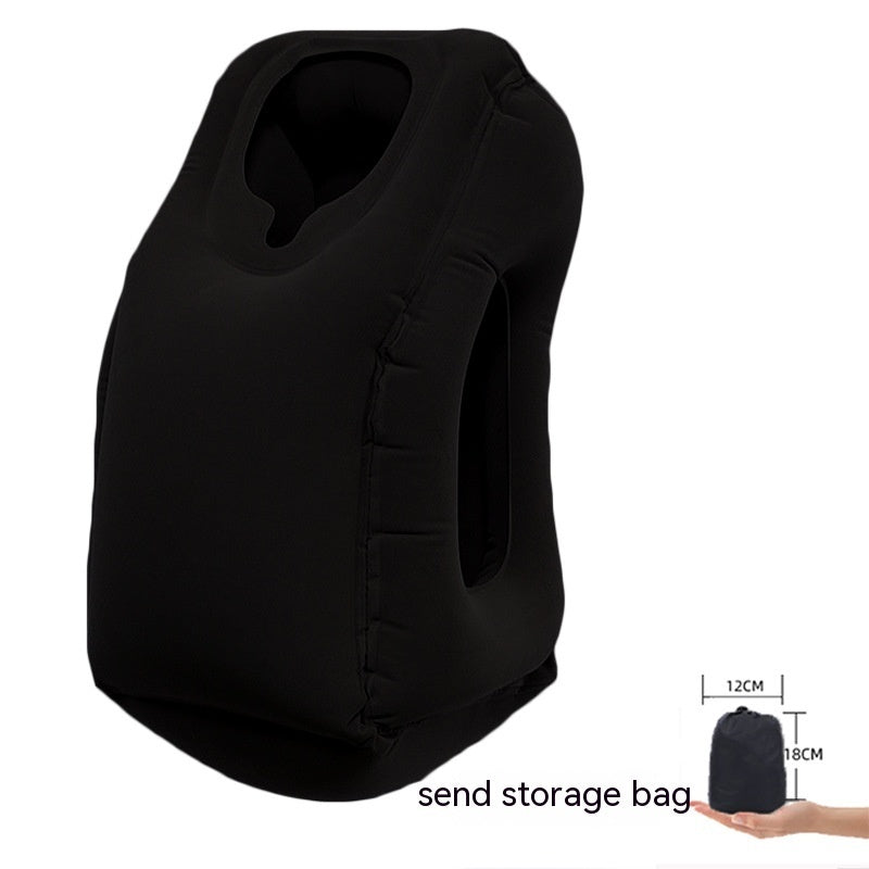 DozeEasy™ – Face-Down Inflatable Travel Pillow