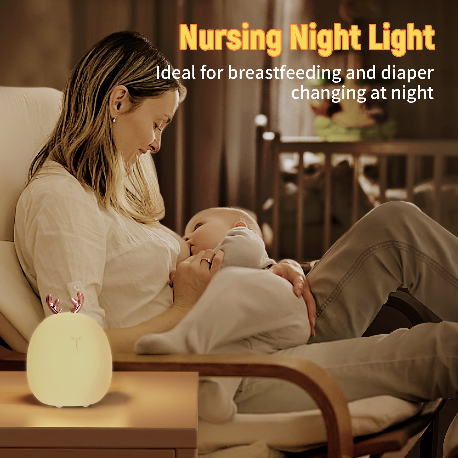 SnuggleGlow™ – Silicone Animal Touch Night Light