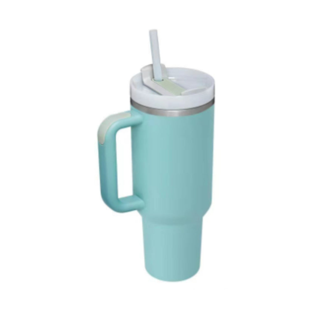 GlideCup™ – 40 Oz Insulated Tumbler with Handle & Straw