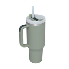 GlideCup™ – 40 Oz Insulated Tumbler with Handle & Straw
