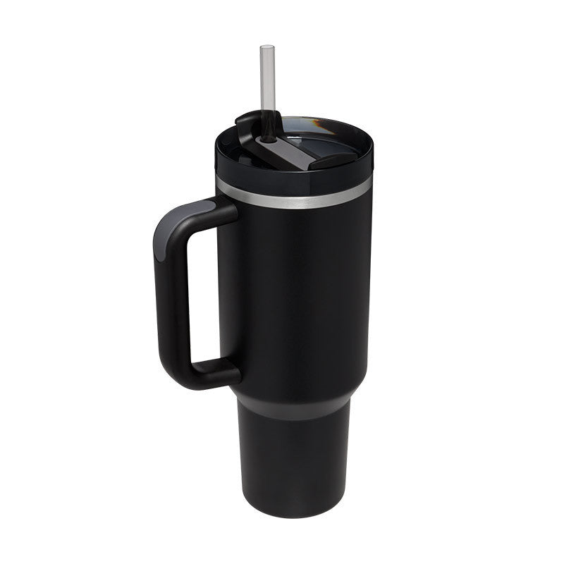 GlideCup™ – 40 Oz Insulated Tumbler with Handle & Straw