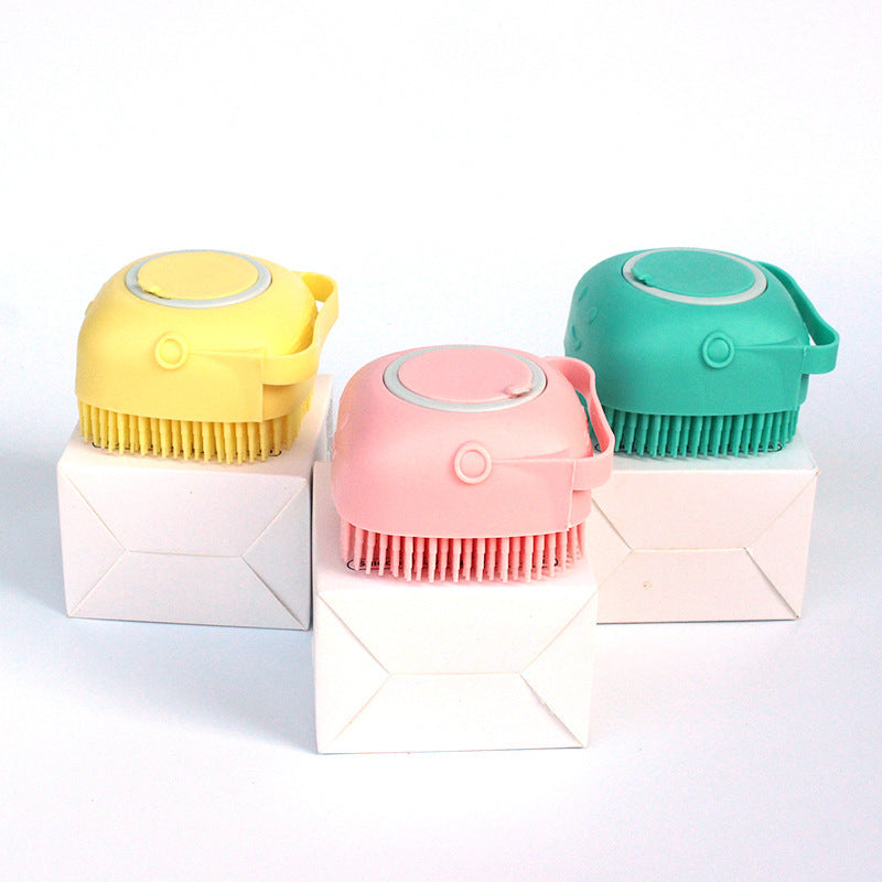 SoapyPaws™ – 2-in-1 Silicone Dog Bath & Massage Brush